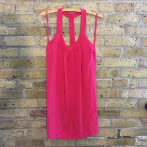 Banana Republic T-back silk cockatil dress XS